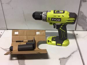 lot 65 image: ONE 18V Cordless 12 in. Hammer DrillDriver (Tool Only) with Handle by RYOBI Customer Returns See Pictures