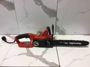 lot 83 image: 14 in. 9 Amp Electric Chainsaw by Homelite Customer Returns See Pictures