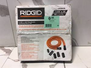 lot 89 image: 1-78 in. x 10 ft. Pro-Grade Locking Vacuum Hose Kit for RIDGID WetDry Shop Vacuums by RIDGID Customer Returns See Pictures