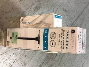 lot 99 image: Lot of Assorted Mailbox Posts Customer Returns See Pictures