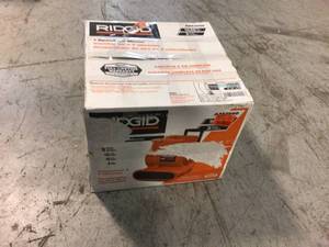 lot 103 image: 1625 CFM Blower Fan Air Mover with Handle and Wheels by RIDGID Customer Returns See Pictures
