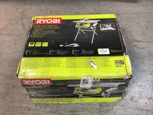 lot 111 image: Ryobi 10 in. Table Saw With Folding Stand Customer Returns See Pictures