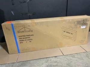 Clihome Flame 50 in. Wall-Mounted Automatic Constant Temperature Electric Fireplace Insert. See Pictures