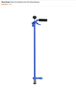 Hampton Bay Decorative Hose Stand & Weed Zinger Stand-Up Weeding Tool with Spring Release. See Pictures