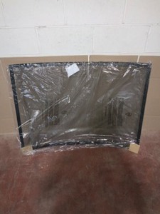 UniFlame Black Wrought Iron 41 in. W Curved Single-Panel Steel Frame Fireplace Screen. See Pictures