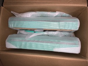 Hampton Bay Seaglass Folding Wood Patio Adirondack Chair (2-Pack). See Pictures