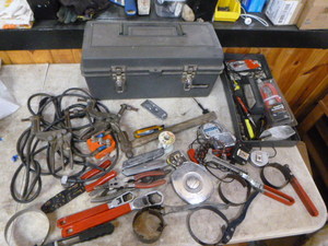 Toolbox with Variety of Tools