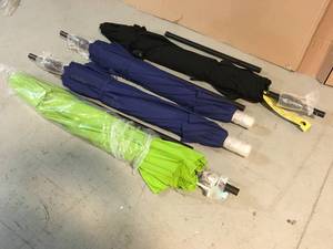 Mix Lot of Umbrellas - Various Colors - Open Box - Review all pictures