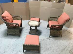 Outdoor Patio Chat Set open box customer returns review pictures