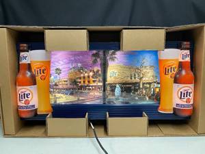 lot 3 image: MIller Lite Coast to Coast II scrolling sign, NIB
