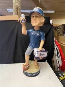 lot 13 image: John Gruden giant talking bobblehead