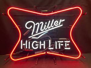lot 21 image: Miller High Life neon