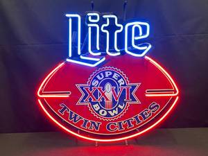 lot 25 image: Miller Lite TC Twin Cities Superbowl XXVI neon