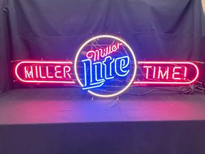 lot 42 image: Miller Time neon