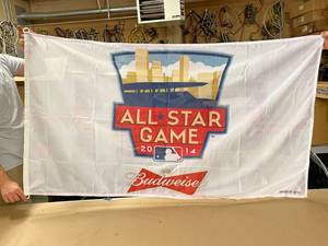 lot 59 image: Budweiser MLB All-Star Game 2014 flag, new