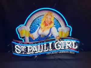 lot 64 image: St Pauli Girl neon