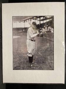 lot 79 image: Babe Ruth matted print, NEW