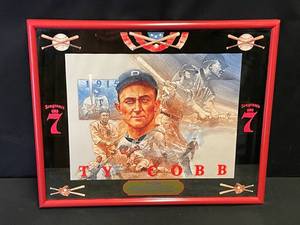 lot 97 image: Seagrams 7 Ty Cobb baseball mirror, NIB