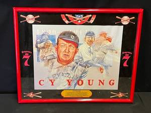 lot 99 image: Seagrams 7 Cy Young baseball mirror