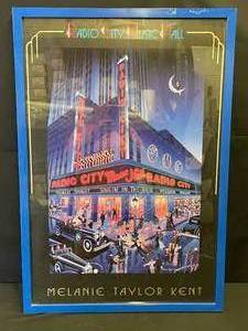 lot 101 image: Radio City Music Hall, Melanie Taylor Kent framed print