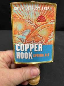 lot 135 image: Copper Hook Spring Ale tap handle, New