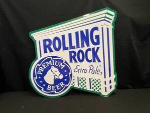 lot 142 image: Rolling Rock tin tacker