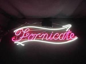 lot 145 image: Fornicate hot pink  fuchsia neon sign