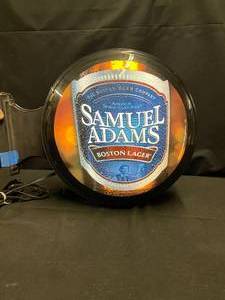 lot 186 image: Sam Adams internally lit pub sign