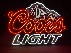 lot 195 image: Coors Light mountain neon