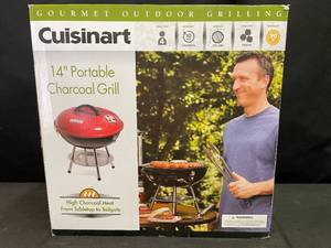 lot 225 image: Cuisinart 14 charcoal grill, NIB