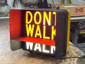lot 216 image: Walk  Dont Walk street sign