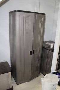 lot 30 image: Suncast Plastic Storage Cabinet 2-door
