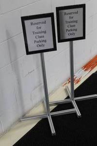 lot 34 image: Lot of (2) Custom Parking Signs