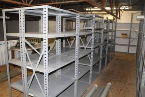 lot 67 image: Lot of (6) Metal Shelving Units