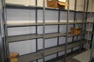 lot 66 image: Lot of (4) Metal Shelving Units