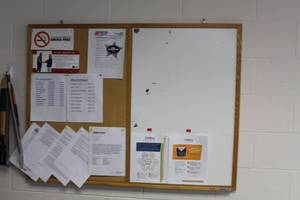 lot 137 image: Wall-Mount Dry EraseBulletin Board