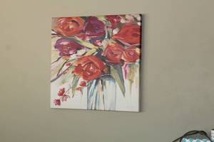 lot 305 image: Floral Alliance by Art Atiliur Signed Art , Unframed