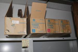 lot 373 image: Lot of (4) Konica Minolta Printer Toner Cartridges - Yellow TN213Y, Cyan TN213C, Magenta TN213M, Black TN213K