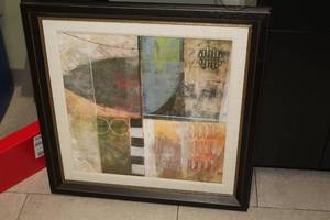 lot 390 image: Abstract Wall Art , FramedSingle Matte