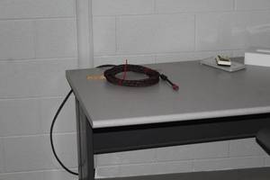 lot 430A image: Rolling Computer Desk with Rolling Office Chair