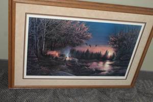 lot 285 image: Evening Solitude by Terry Redlin #51609500 Signed&Numbered Print , Unframed