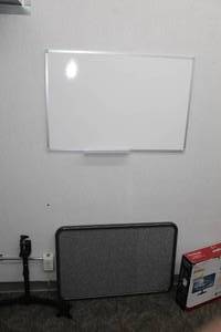 lot 297 image: Dry Erase Board and Bulletin Board
