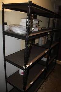 lot 145 image: MetalWood Shelving Unit 4-tier