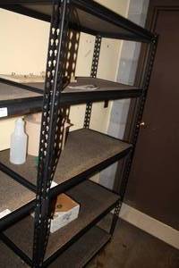 lot 144 image: MetalWood Shelving Unit 4-tier