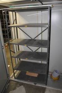 lot 151 image: Metal Shelving Unit 6-shelf