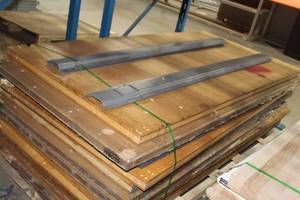 lot 41 image: Lot of (10) Wood Table Tops