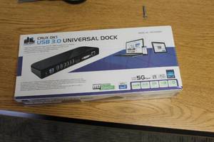 lot 634 image: Etek City Crux DK1 USB 3.0 Universal Dock (New In Box )