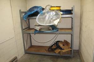 lot 688 image: MetalWood Pallet Racking with (2) Uprights, (6) Beams