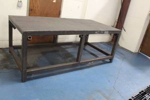 lot 701 image: Metal Shop Table