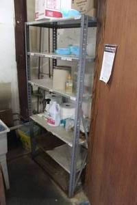 lot 719 image: Metal Shelving Unit